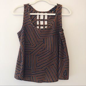 Tank with back detailing